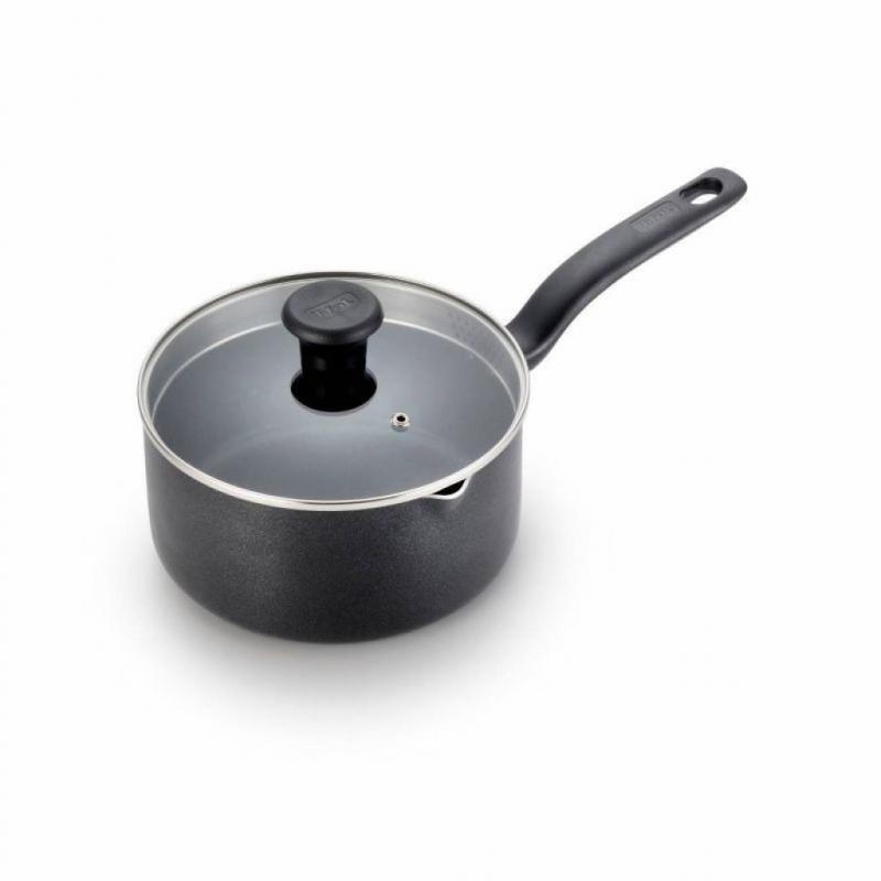 T-fal Simply Cook 3qt Saucepan with Lid, Black