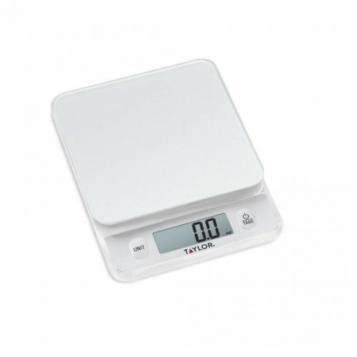 Taylor Digital 11lb Glass Top Food Scale- Silver