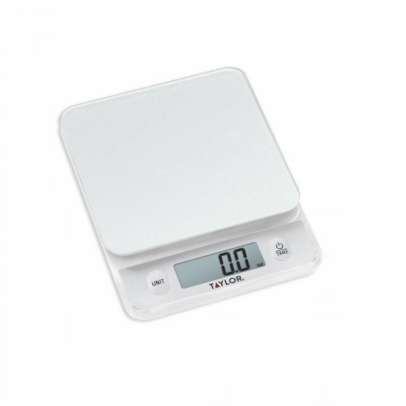 Taylor Digital 11lb Glass Top Food Scale- Silver