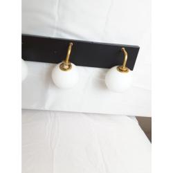 Three globe vanity light fixture