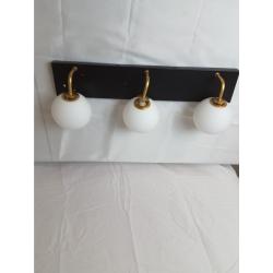 Three globe vanity light fixture