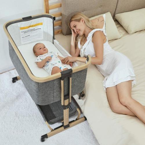 3 in 1 Baby Bassinets,AMKE Bedside Sleeper for Baby