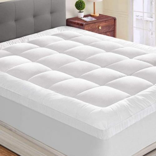 Full Mattress Topper Extra Thick Stretches up 8-21 Deep Pocket - 2” Thick