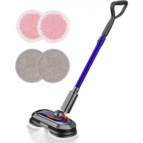 Cordless Electric Mop with 300ml Water Tank, Spin Mop with LED Headlight