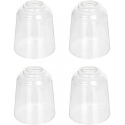 4-pk Clear Glass Lamp Shade Light Chandelier