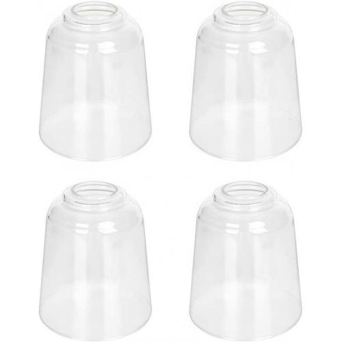 4-pk Clear Glass Lamp Shade Light Chandelier