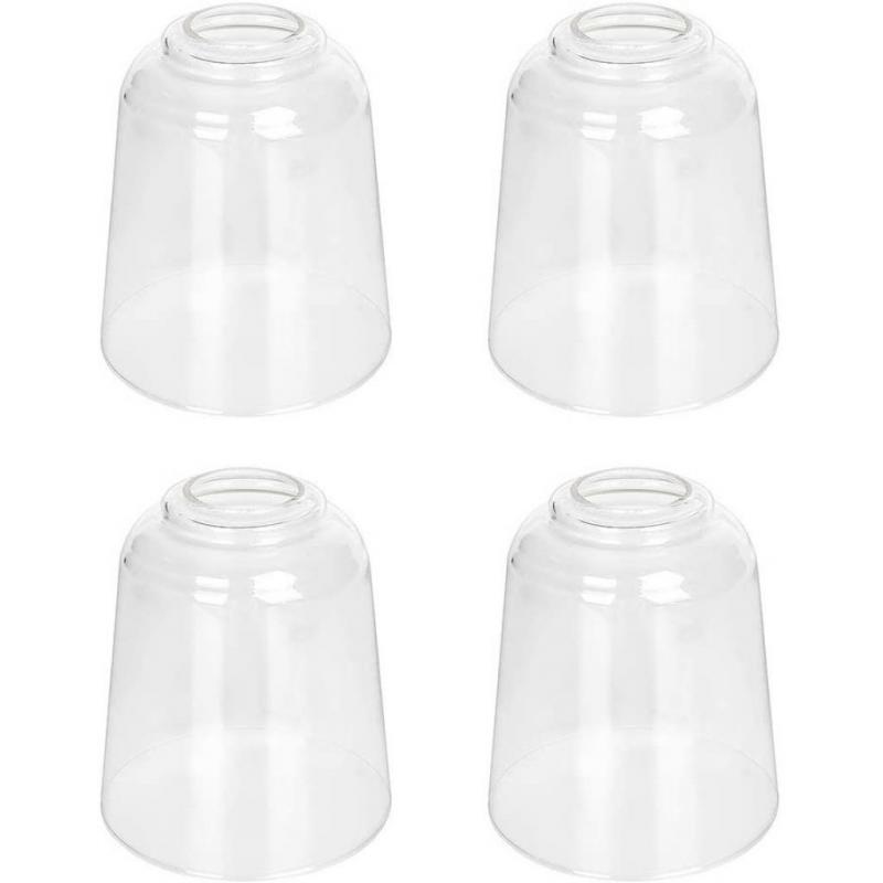 4-pk Clear Glass Lamp Shade Light Chandelier