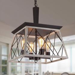 Farmhouse rustic chandelier, Q&S