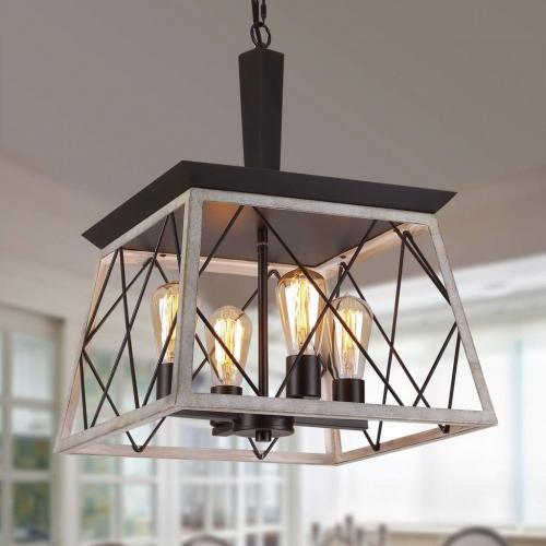 Farmhouse rustic chandelier, Q&S