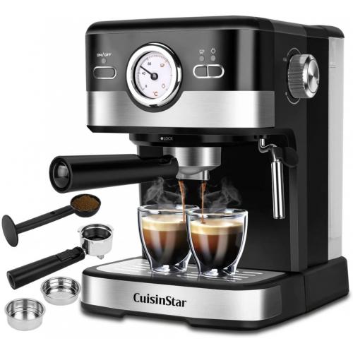 15 Bar Espresso Machine With Milk Steam- CuisinStar