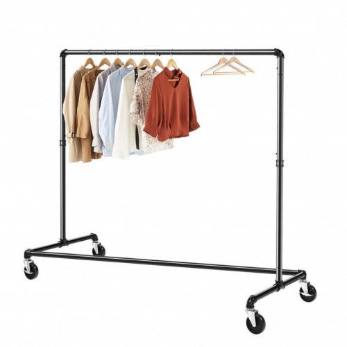 Greenstell Heavy Duty Rolling Industrial Pipe Clothes Rack