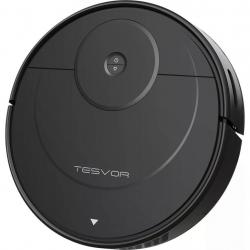 Robot Vacuum, Tesvor A1 Robot Vacuum Cleaner with Laser Navigation, Powerful Suction, No-go Zone, Wi-Fi Connected, Auto Charge, Robotic Vacuum for Pet Hair, Carpet and Hard Floors,Black