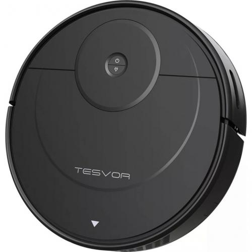 Robot Vacuum, Tesvor A1 Robot Vacuum Cleaner with Laser Navigation, Powerful Suction, No-go Zone, Wi-Fi Connected, Auto Charge, Robotic Vacuum for Pet Hair, Carpet and Hard Floors,Black