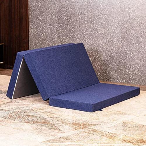 3 inch Tri Folding Twin XL Memory Foam Mattress, Folding Bed Mattress Topper Pad Camping Mattress Play Mattress Portable Guest Bed for Stayover-38X78X3'' Brand: Molblly
