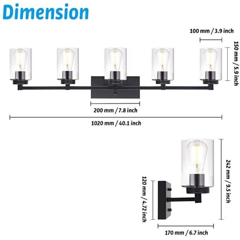 Light fixture- 5 bulb