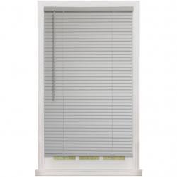 Mainstays 1 Cordless Vinyl Mini Blinds, Gray, 48 x 64