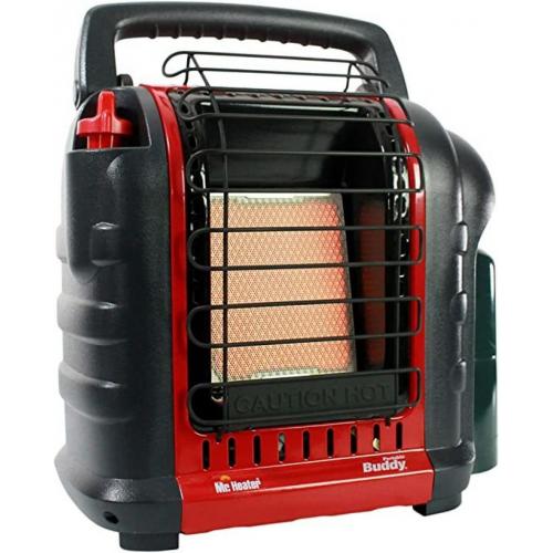 Mr. Heater F232161 MH9BX Buddy 4,000-9,000-BTU Indoor-Safe Portable Propane Radiant Heater, Red-Black