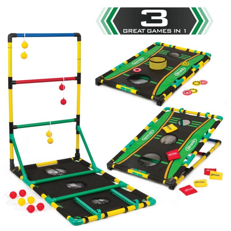 Go! Gater 3-in-1 Ladderball, Bean Bag Toss & Washer Toss Outdoor Game Set