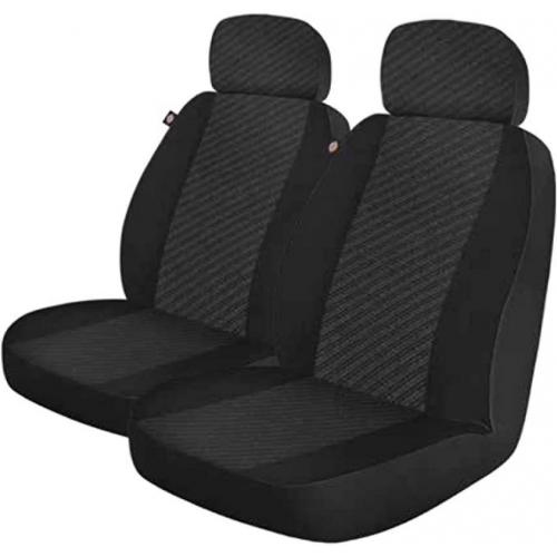 2 Genuine Dickies Black Pleather Car Seat Covers