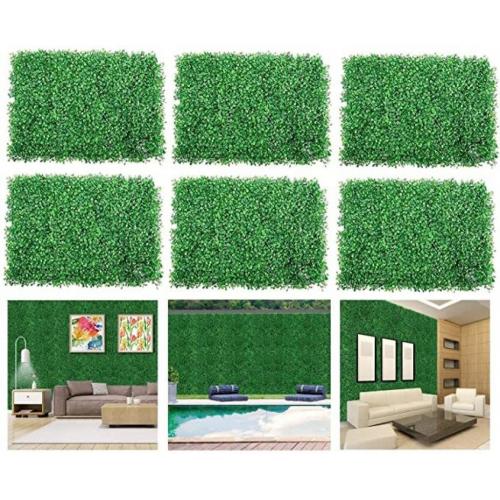 20x 20 Artificial Boxwood Panels Topiary Hedge Plant, Privacy Hedge Screen