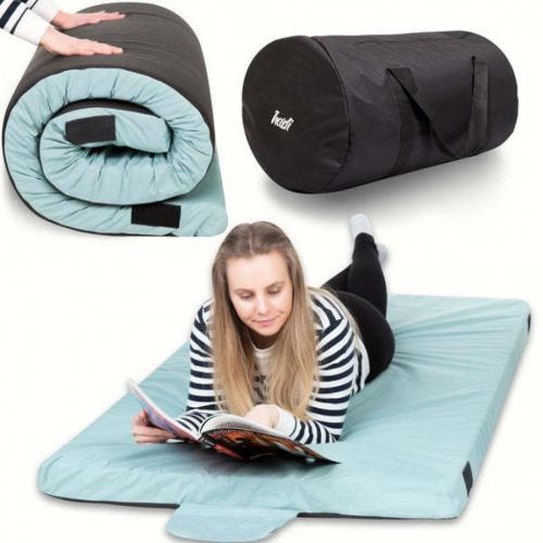 Hazli Waterproof Memory Foam Floor Mattress with Straps