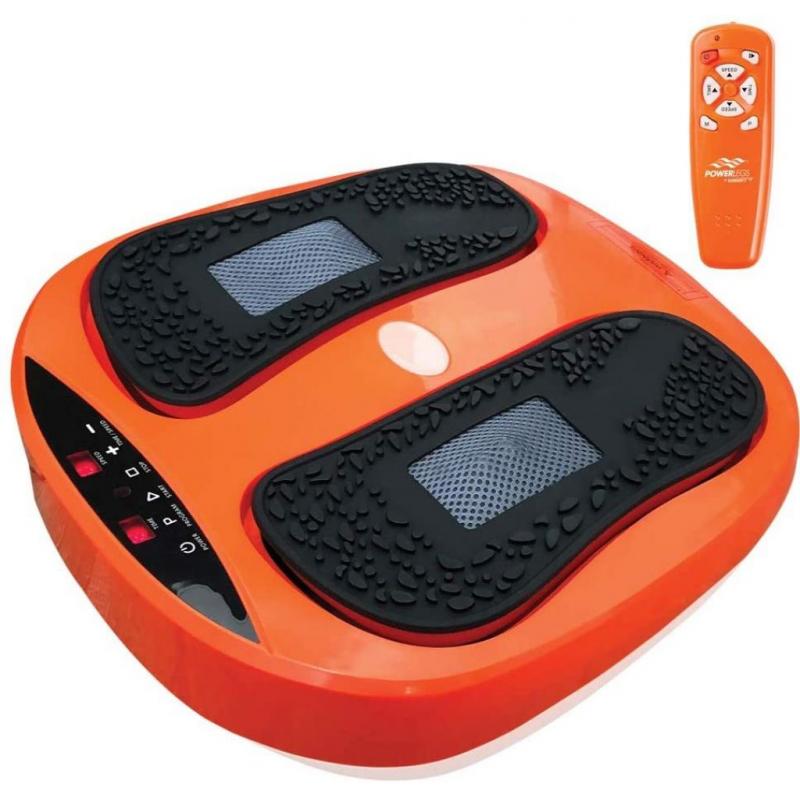 Powerfit Power Legs Vibration Plate Foot Massager Platform with Rotating Acupressure Head