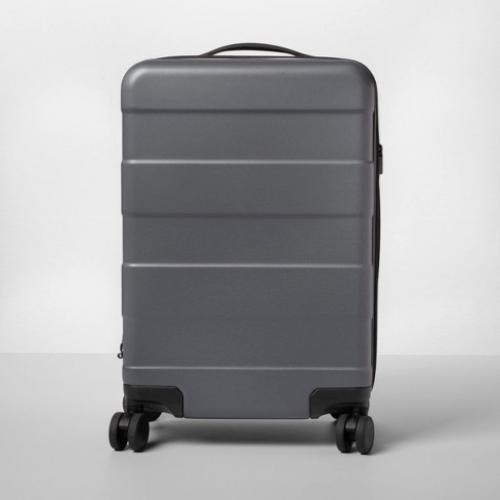 Hardside Carry On Spinner Suitcase Dark Gray - Made By Design 21