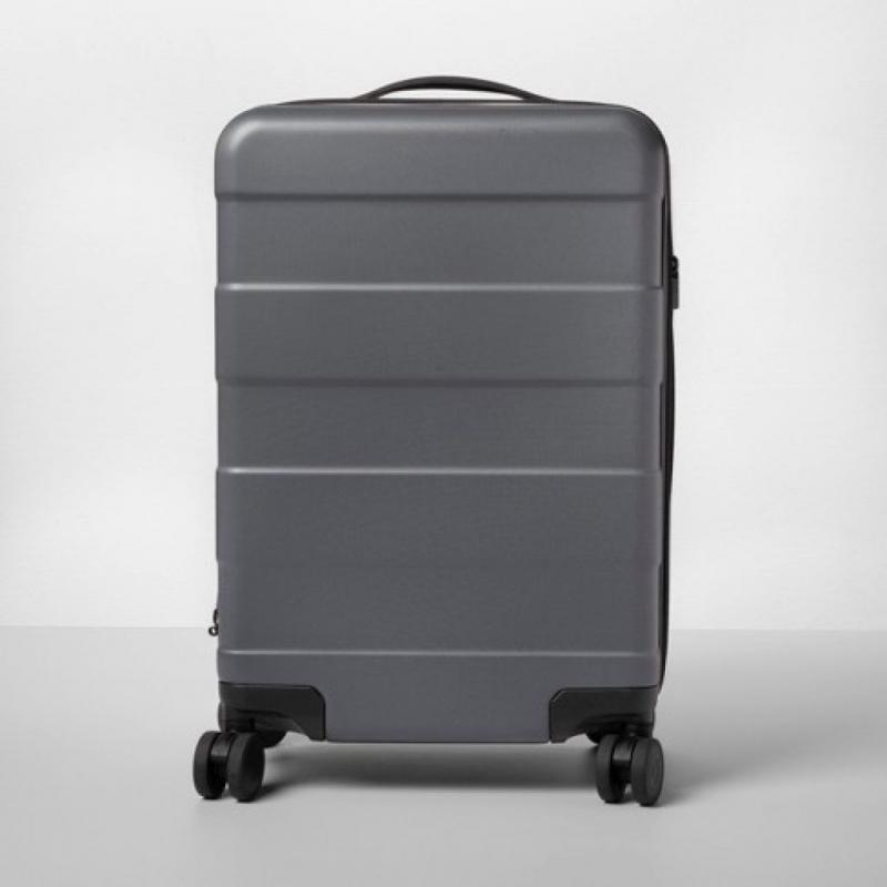 Hardside Carry On Spinner Suitcase Dark Gray - Made By Design 21
