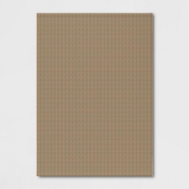 Outdoor Rug Micro Grid Black/Beige - Smith & Hawken