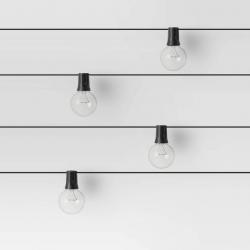 20ct Incandescent Outdoor String Lights G40 Clear Bulbs