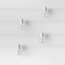 20ct Incandescent Outdoor String Lights G40 Clear Bulbs