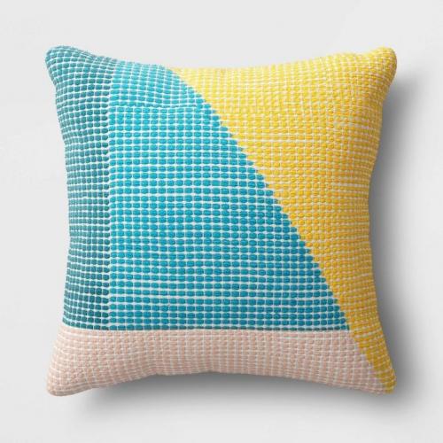 Colorblock Throw Pillow