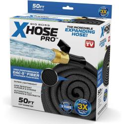 Xhose Dac-5 Garden Hose, 50', Black