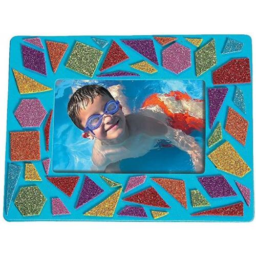 Oriental trading-- mosaic foam picture frames 24 pieces