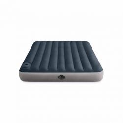 Intex 10 Queen Size Air Mattress with 2-Step AA Battery Inflation Pump System