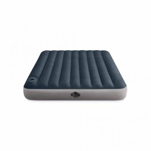 Intex 10 Queen Size Air Mattress with 2-Step AA Battery Inflation Pump System