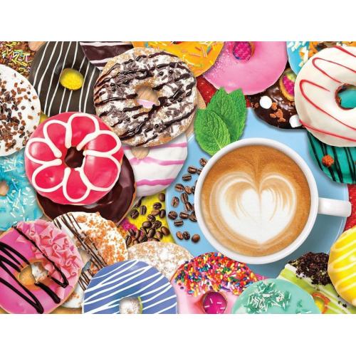 Donuts N' Coffee - 500pc Jigsaw Puzzle By Springbok