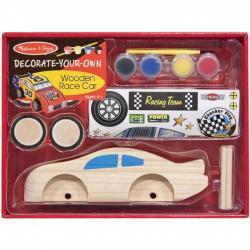 Melissa & Doug Decorate-Your-Own Wooden Race Car Craft Kit