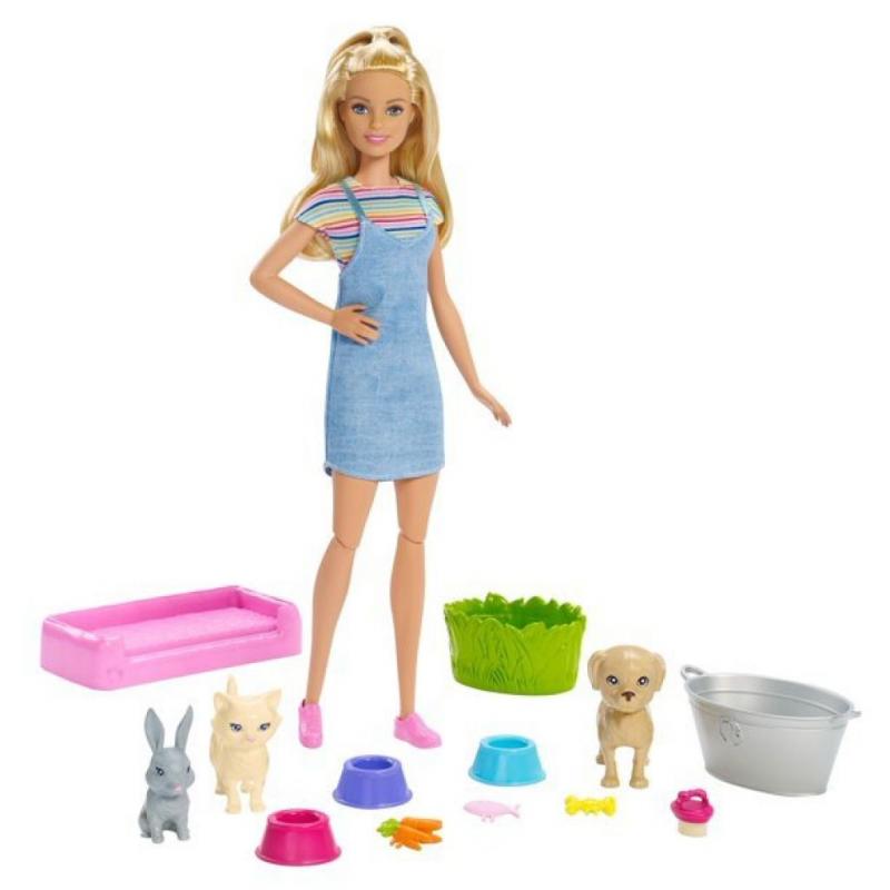 Barbie Play 'n Wash Pets Playset