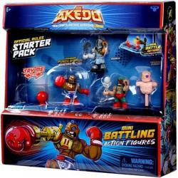 Akedo Mini Battling Action Figures Starter Pack - Legendary Punch Attack