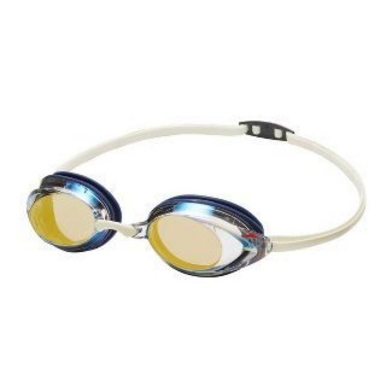 Speedo Adult Record Breaker Goggles - Peacoat/clear/gold