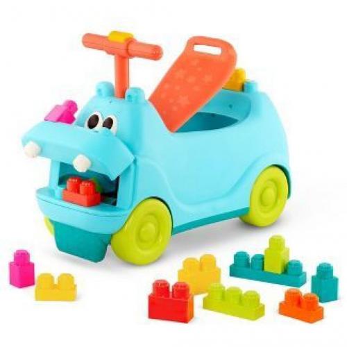 Land of B. - Hippo Ride-On & Building Blocks - Locbloc