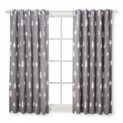 Blackout Curtain Panel Trees - Cloud Island™ Gray