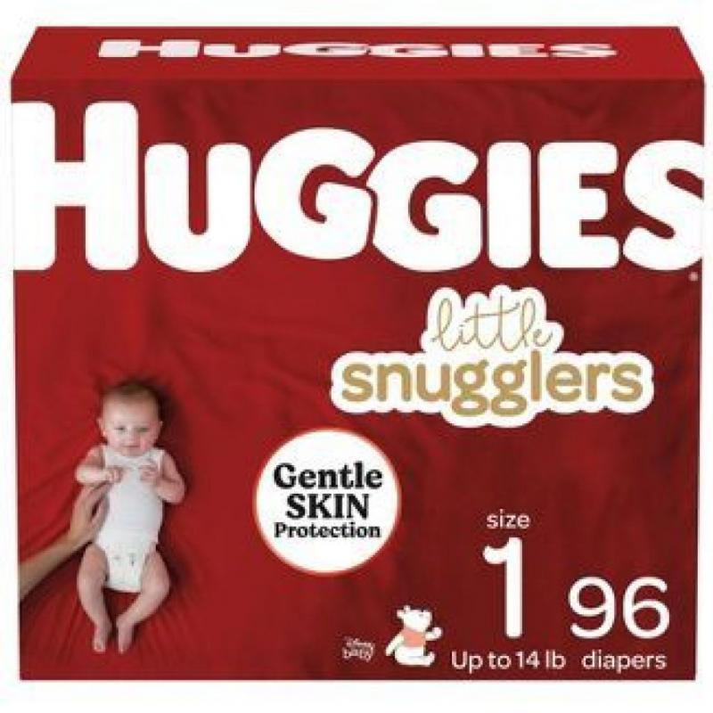 Little Snugglers Diapers Super Pack - Size 1 (96ct)