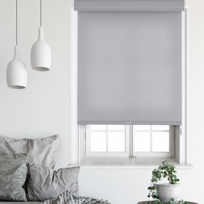 Blackout Roller Shade Blinds with Cassette Gray 20x 72