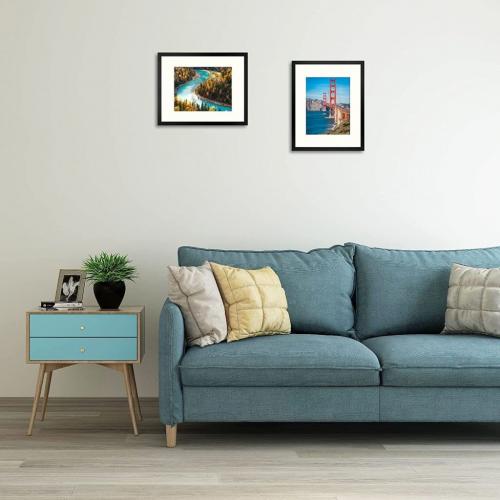 Picture frames (2) 19.25x19.25 Color Black