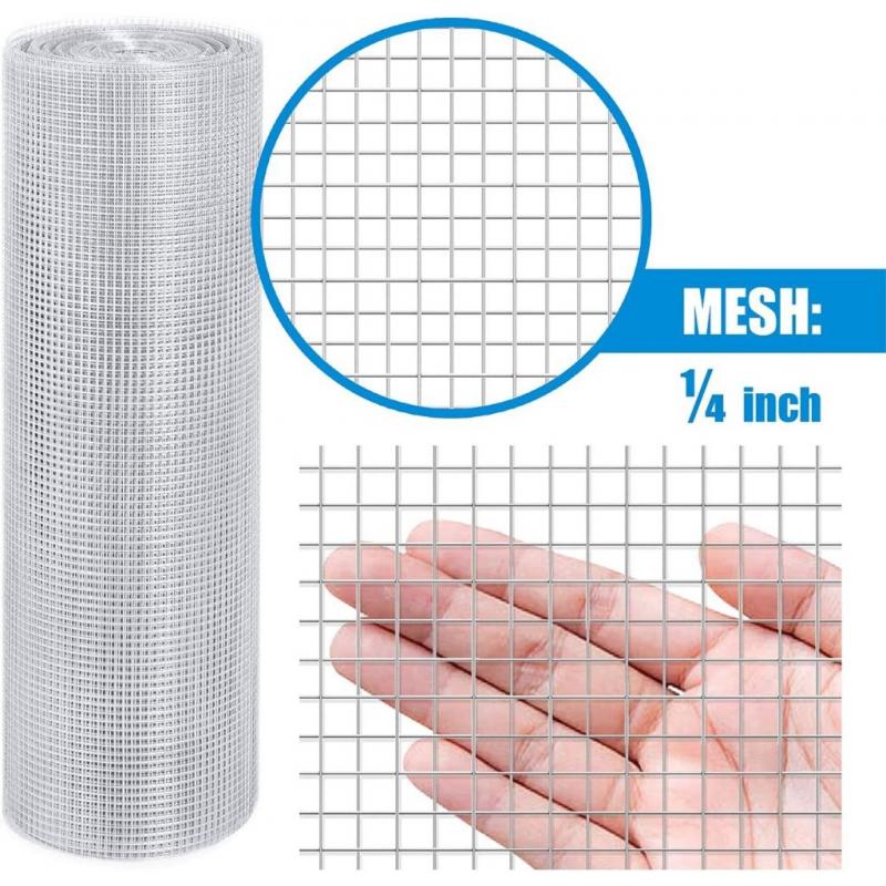 2'x115' welded chicken wire mesh w/ gloves