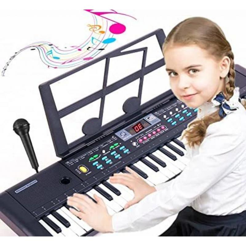 Keyboard Piano 61 Key Electric Piano Digital w/Microphone Electronic Keyboard