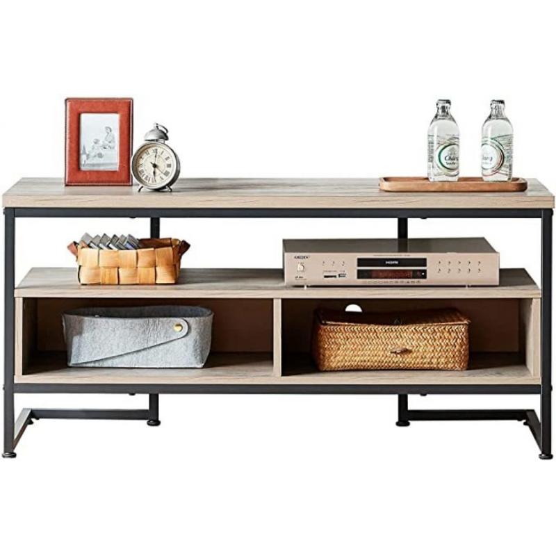 TV Stand with 3 Tier Open Storage Shelves