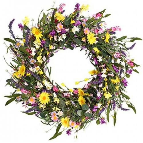 Daisy & Lavender 24 Decor Wreath
